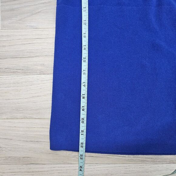 Old Navy Womens Blue Sweater Tank Medium Y2K Ribbed Blouse - Picture 4 of 5